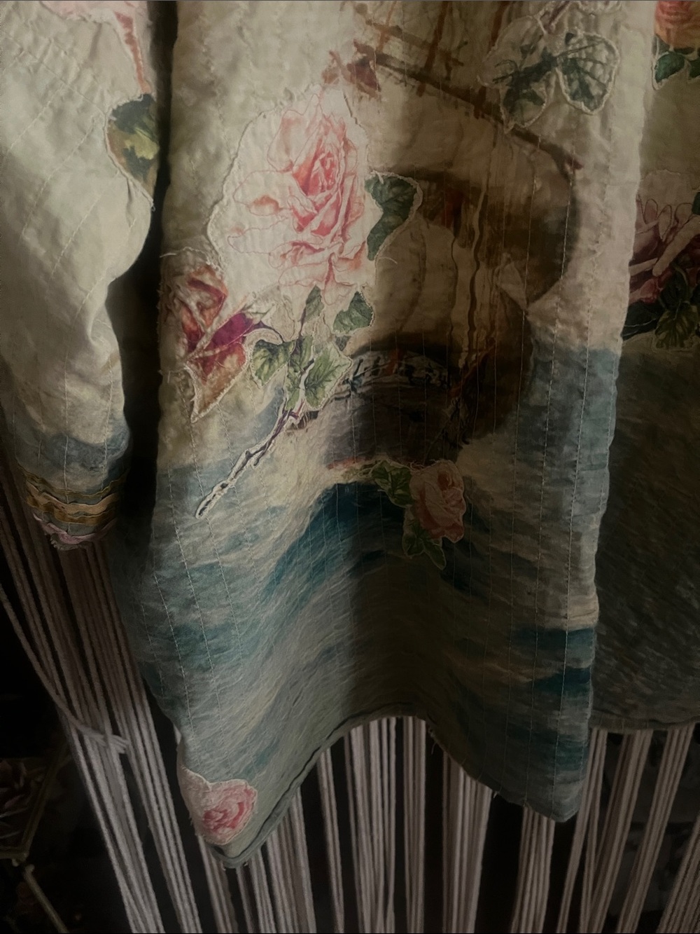 Magnolia Pearl Mint Sage Floral Kimono Jacket - Picture 14 of 16